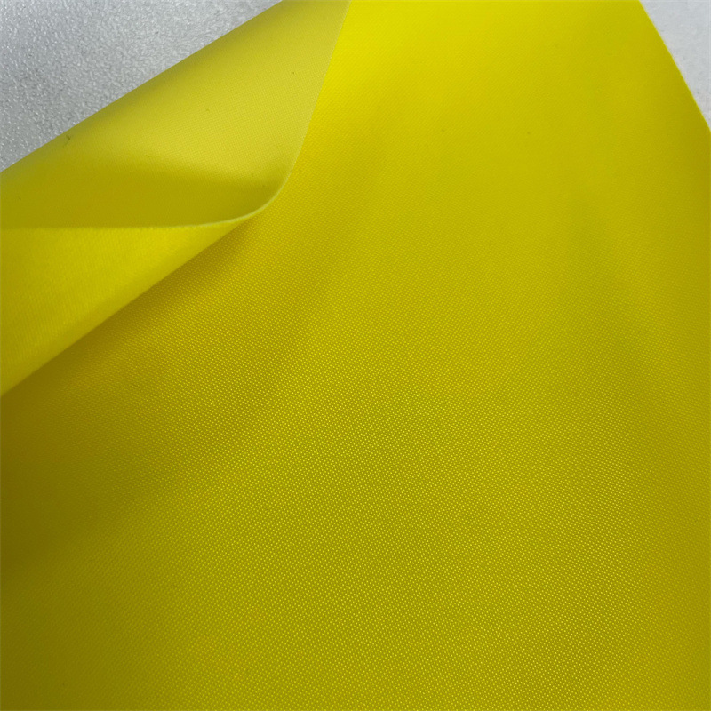 0.38mm抗冻耐寒荧光pvc充气尼龙布跟屁虫面料