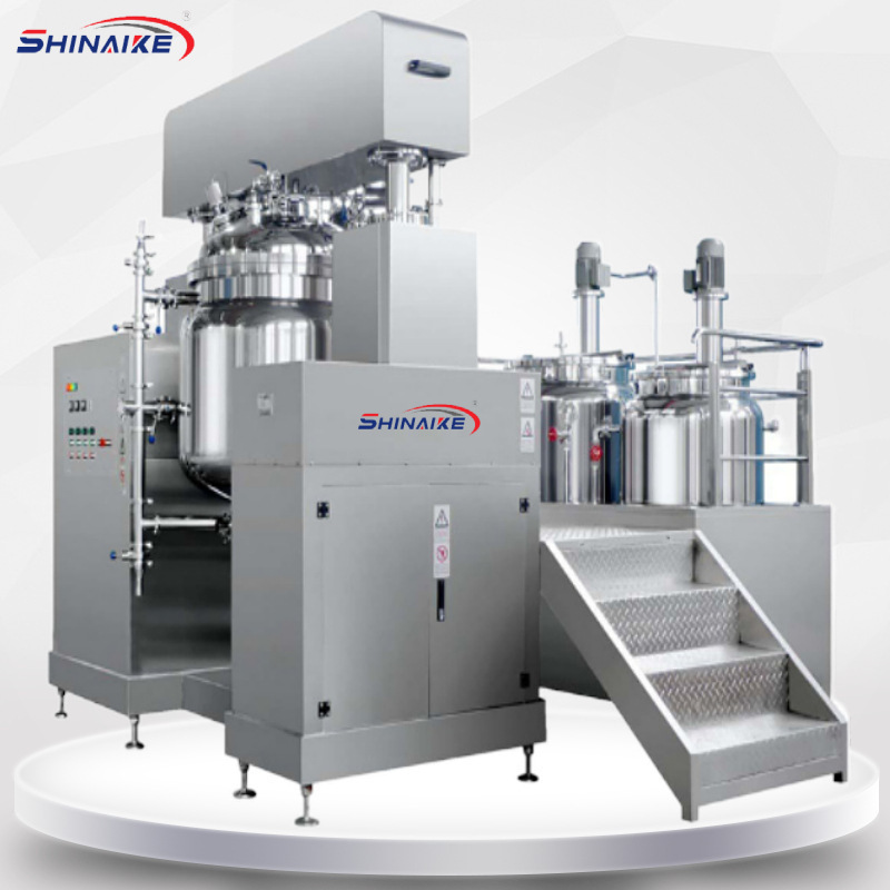 厂家乳化机100L真空搅拌机 液压升降式乳化机面霜生产设备