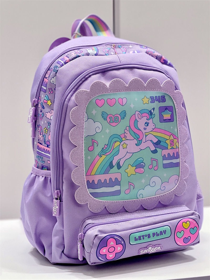 Mochila escolar australiana smiggle escuela primaria mediana hombro reducción de carga mochila ultraligera niños de jardín de infantes linda mochila escolar