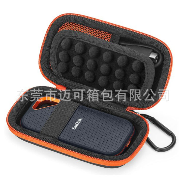 工厂直销闪迪固态硬盘硬壳收纳包 闪迪E80/E81移动硬盘保护套