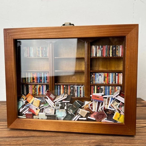 Cross-border new Shake Away Your Anxiety creative anti-anxiety bookshelf decoration stress-relief gift