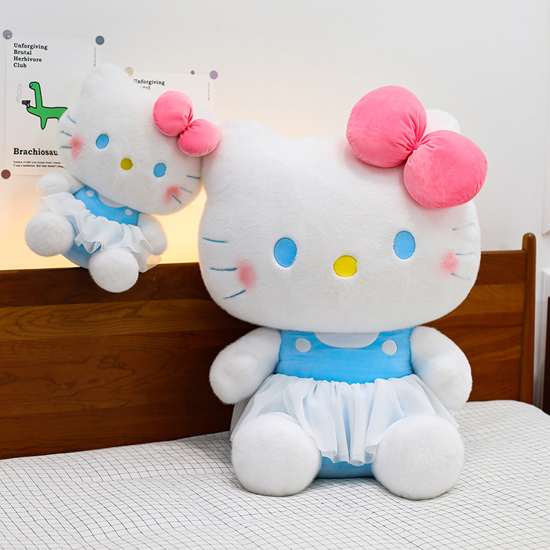 新款hellokitty玩偶公仔芭蕾凯蒂猫玩偶公仔睡觉抱毛绒玩具兑换批|undefined