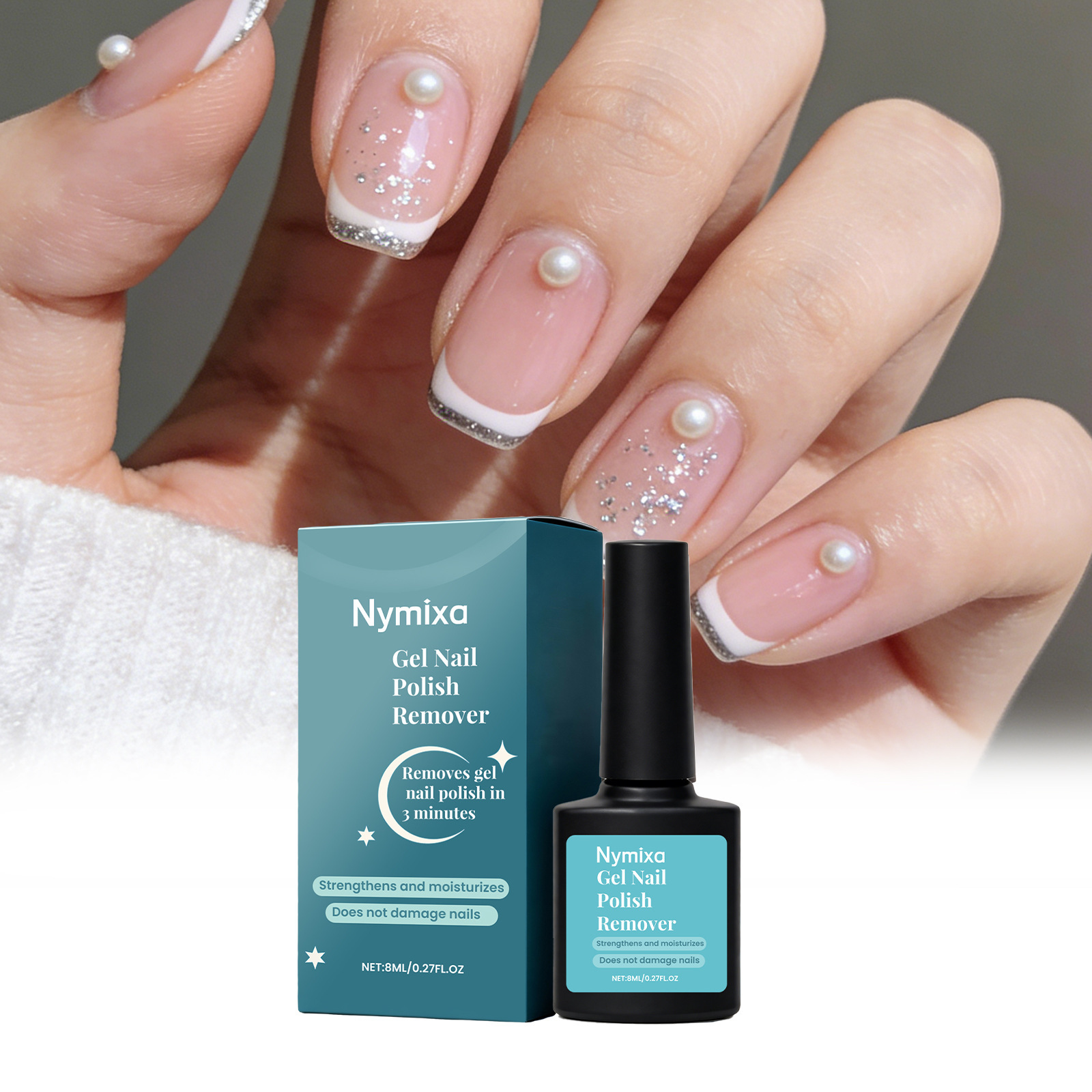 Nymixa Gel Nail Polish Remover Gently removes nail polish and is…