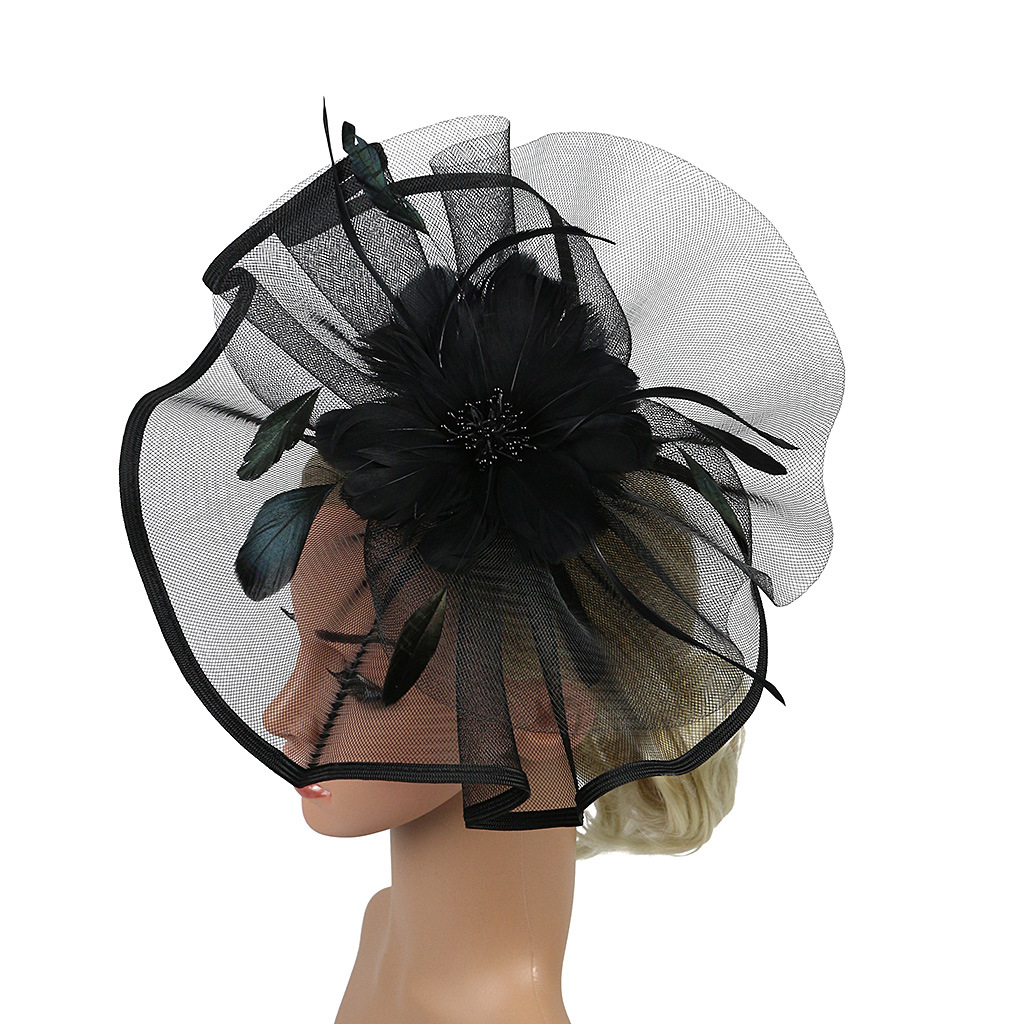 European and American Creative Party Hair Hoop Hair Hoop Double Top Hat Bride Photo Hair Accessories Hair Accessories