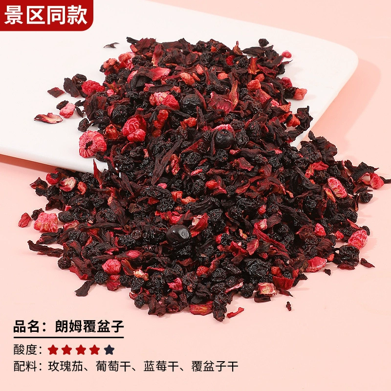 Fruit tea, flavored tea contains rose