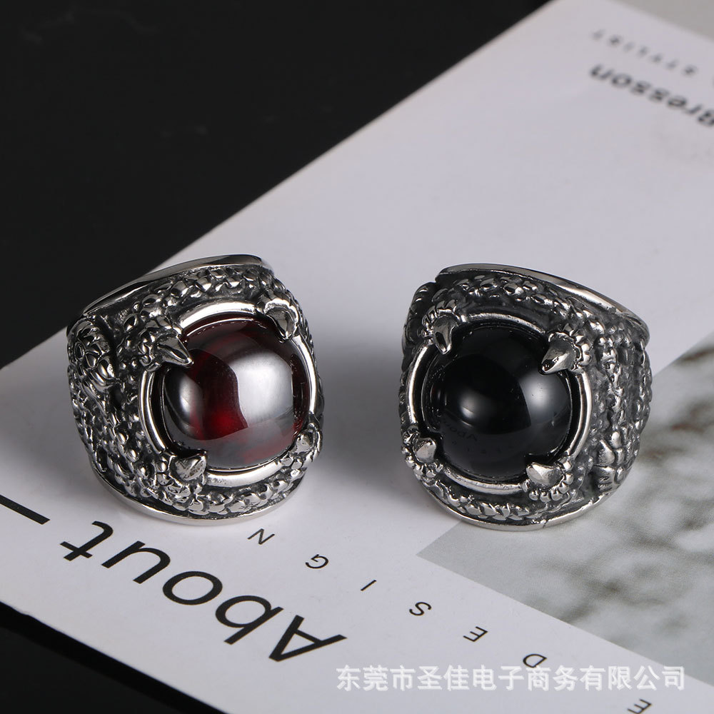 ŷ�����ų��а�����Ƕ���ɫ�ʯ��ָ ҹ����ʿ����ָ������SA757