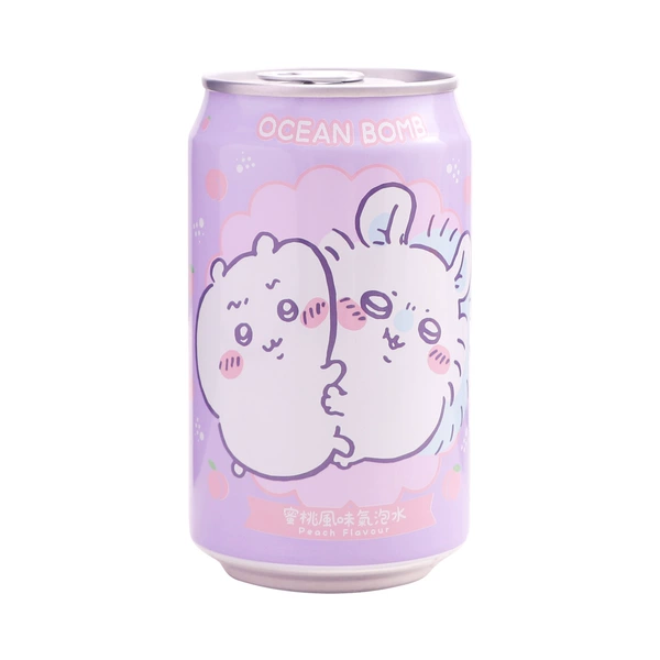 Peach flavored sparkling water 330ml