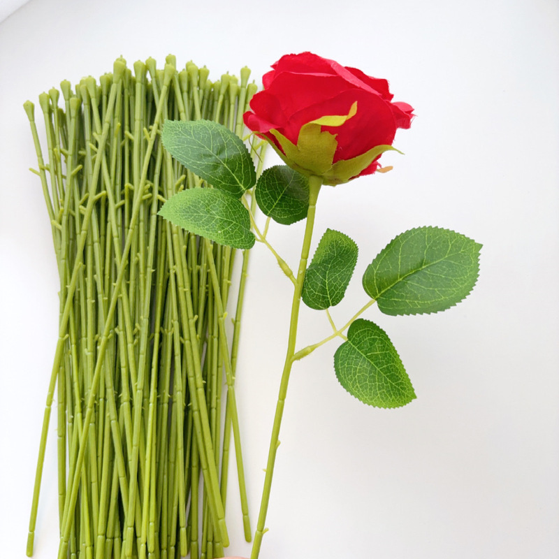 模擬花花ポールワイヤーポール diy 花束ローズポールフラワーショップ 30cm 肥厚フラワーアレンジメント材料卸売|undefined