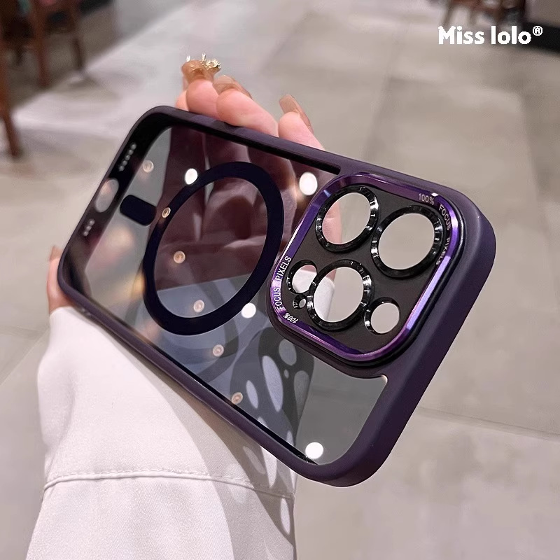 Magnetismo oscuro púrpura-transparente-lente de metal xds