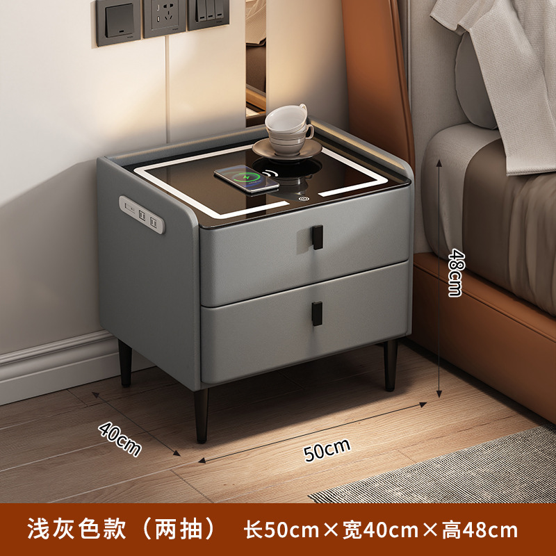 빛 + 무선 충전 + 플러그 인 USB로 2 라이트 그레이 무승부