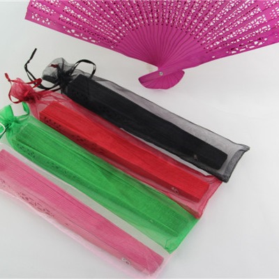 En stock bolsa de hilo de ventilador transfronterizo collar bolsa de hilo 6*25cm bolsa de organza liso