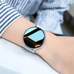 高見栄えの女性用スマートウォッチ、ラウンドスクリーンブレスレット、多機能支払い、Bluetooth通話、心拍数、睡眠モニタリング