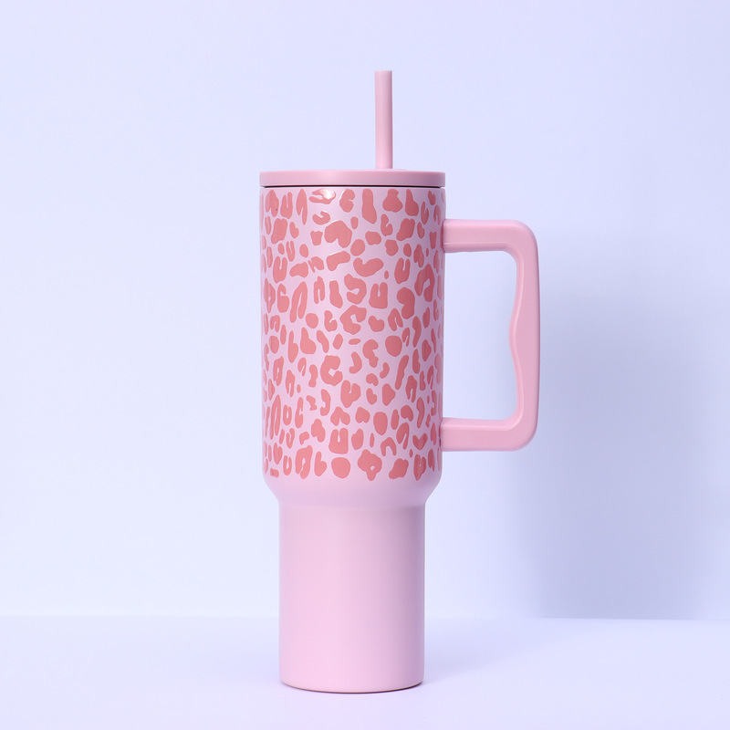 Meoky 40oz 1182ml ハンドル タンブラー ステイン スチール 断熱 V|undefined