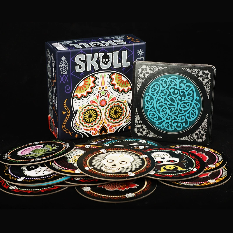 SKULL Роза и скелет настольная игра черный бант стратегическая игра на удачу для взрослых