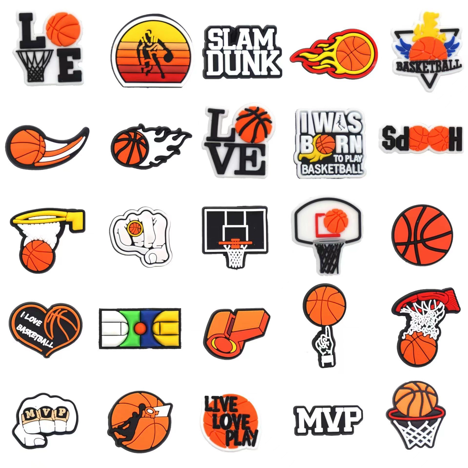 Трансграничная баскетбольная обувь цветочная пещера обувь аксессуары спортивная серия NBA пещерная обувь обувь цветочная пряжка