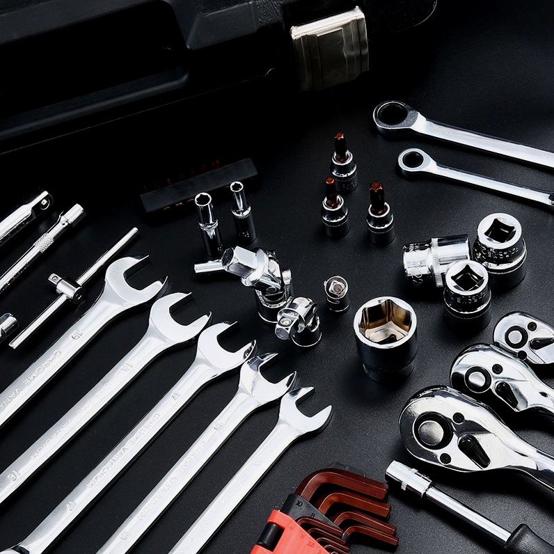 독일 수입 자동차 수리 도구 상자 세트 다기능 소켓 렌치 세트 조합 소매 래칫 렌치