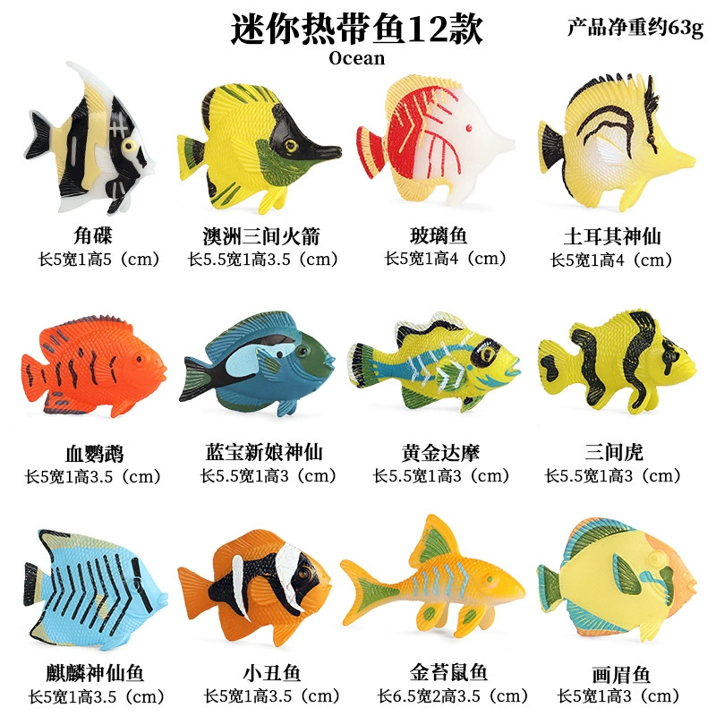 Cognitive realistic marine animal model, dinosaur, toy