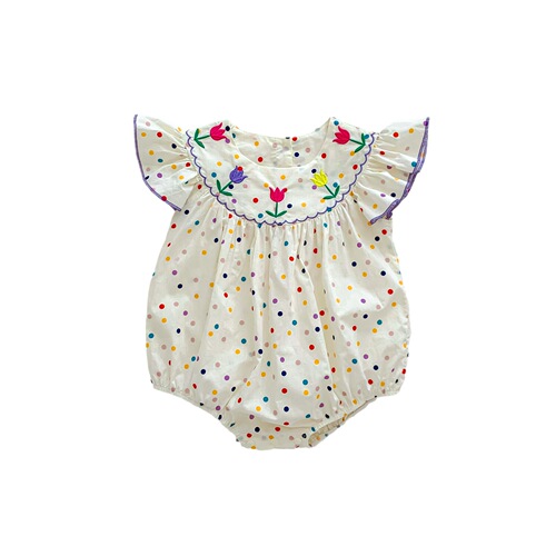 Baby summer clothes for girls, fashionable cotton thin jumpsuits for baby girls, summer princess wraps, rompers