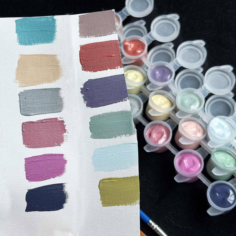 Morandi color series pigments, advanced gray acrylic pigments, self-service studio pigments, DIY col