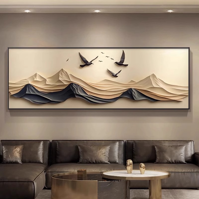 La espalda de la decoración de la sala de estar de estilo antiguo sofá de fondo mural estereoscópico abstracto cuelga la cabeza de la cama nuevo estilo image 4