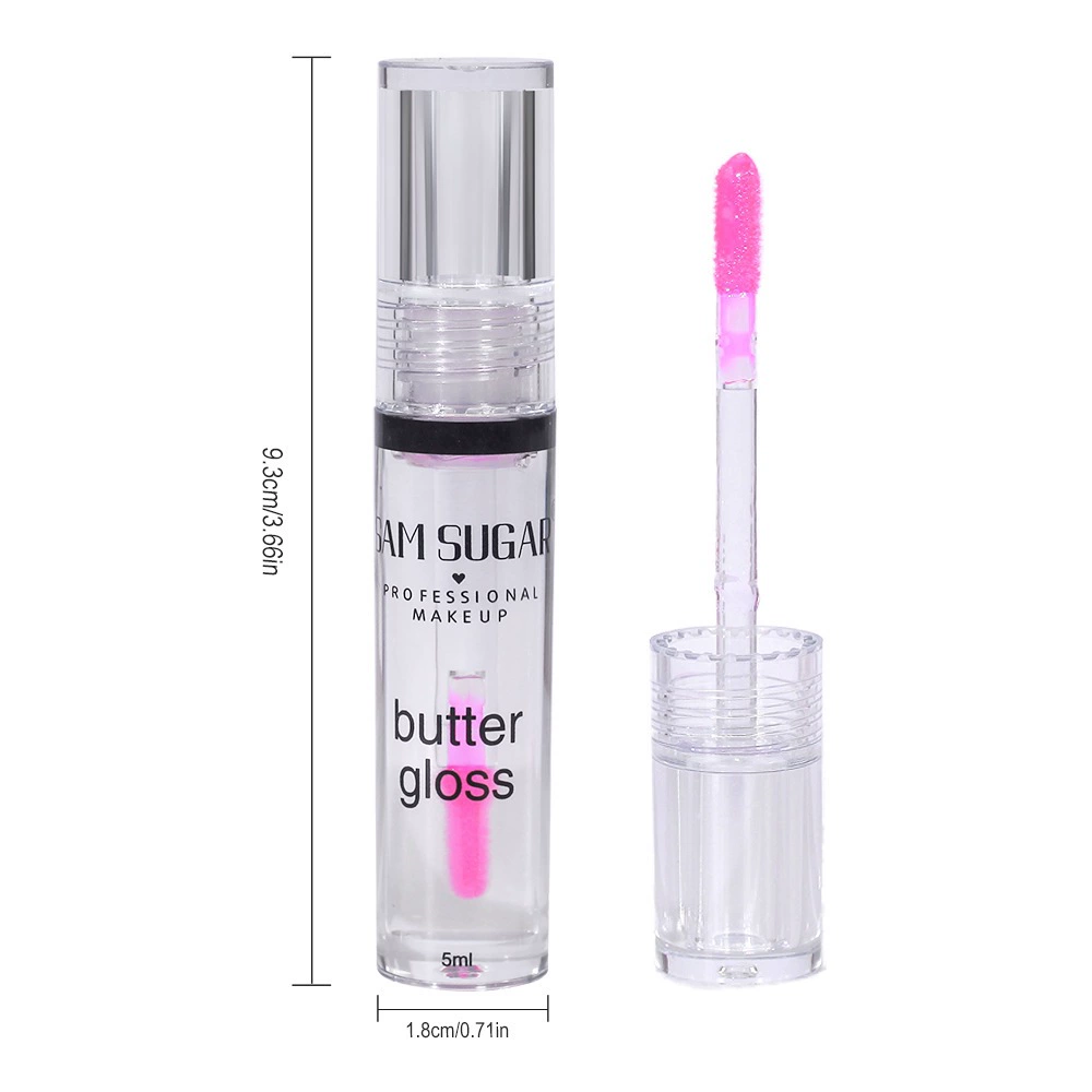 Makeup primer, transparent lip balm, moisturizing lip gloss, 3 colors, mirror effect