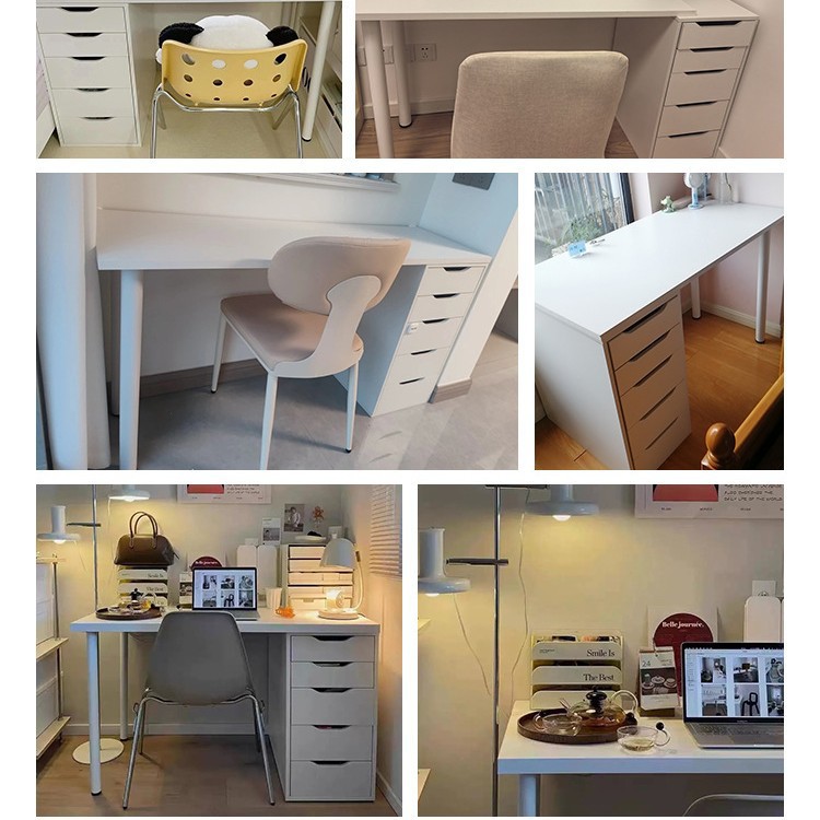 Doble mesa de deportes electrónicos dormitorio de chicos mesa de computadora blanca de escritorio mesa de escritorio red de escritorio de aire crema simple mesa de trabajo