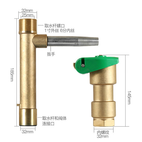 Manufacturer wholesale copper quick water dispenser, convenient water dispenser for landscaping, residential ground water dispenser, water plug