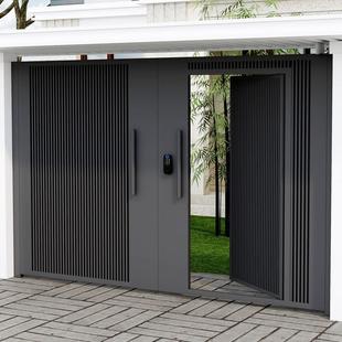 Modern Simple Aluminum Alloy Gate Iron Villa Courtyard Gate Rural Country Wall Yard Gate Aluminum Gate Garden Gate