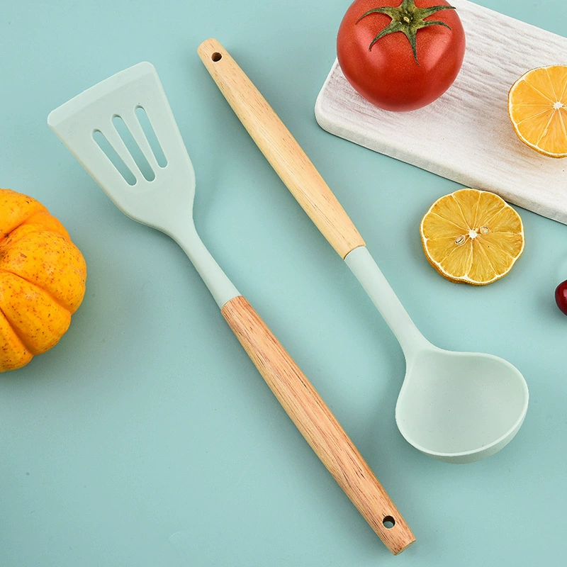 Silicone small kitchenware, set, spoon, 12 pieces