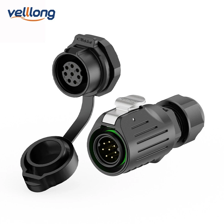 IP68 waterproof power socket connector EW-LP16 panel plastic 2/3/4/5/7/8/9 aviation plug