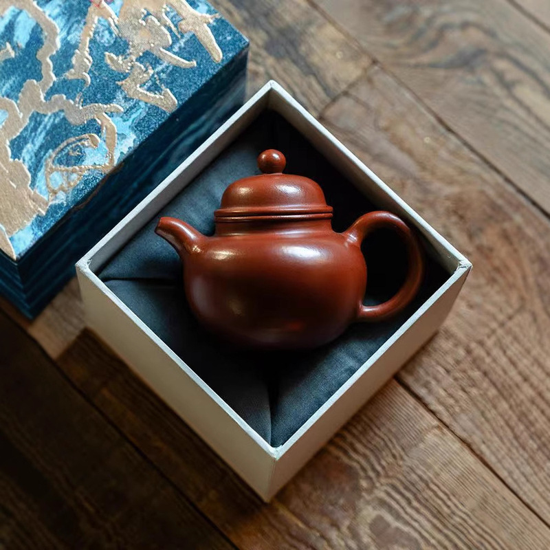 High-End Purple Sand and Red Clay Chinese Handmade Teapot with Needlework Craft for Women, Home Tea Brewing Set, Kung Fu Tea Set Gift Box High-End Purple Sand and Red Clay Chinese Handmade Teapot with Needlework Craft for Women, Home Tea Brewing Set, Kung Fu Tea Set Gift Box