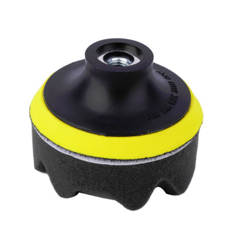 Suministro transfronterizo de comercio electrónico Placa de esponja de pulido de coche de 3 pulgadas 7 piezas traje de encerado de onda plana almohadilla de esponja rueda de lana