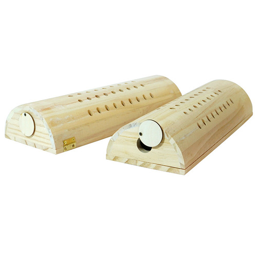 Moxibustion solid wood cervical pillow wooden lumbar pillow moxibustion box head and neck warm moxibustion moxa column moxa velvet pillow wooden fumigation