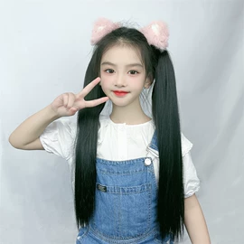 假发长卷发;假发马尾;长直发假发