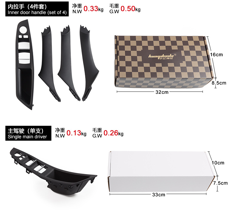 Suitable for 10-17 Bmw F10 Interior Handle, 5 Series Door Handle F10F11F18 Interior Armrest Right-Hand Drive