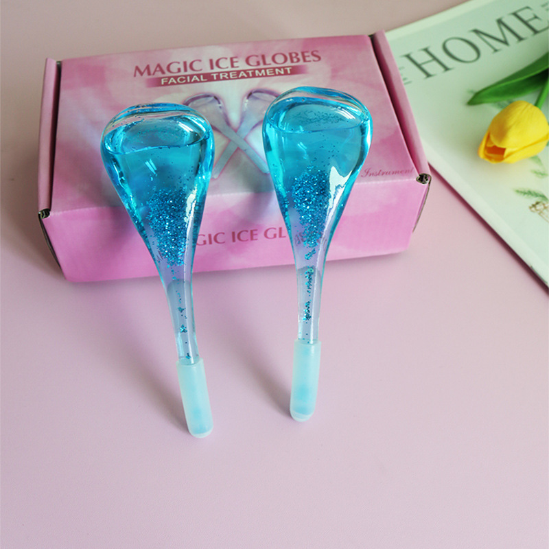 FUENTE Bola de onda de hielo de belleza de fábrica Bola de onda de hielo Bola de belleza energía bola de cristal masaje facial cuidado Bola de onda de hielo