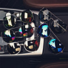 Retroreflective glasses solar-powered suitable for men and women, trend sunglasses, 2022 collection, internet celebrity