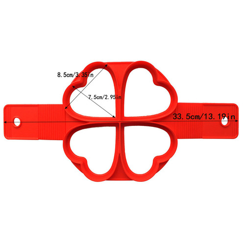 Silicone Egg Muffin Pan Silicone 7-Hole Round Heart Star Egg Muffin Pan Multi-Function 4-Hole Pancake Mold Pancake Pan