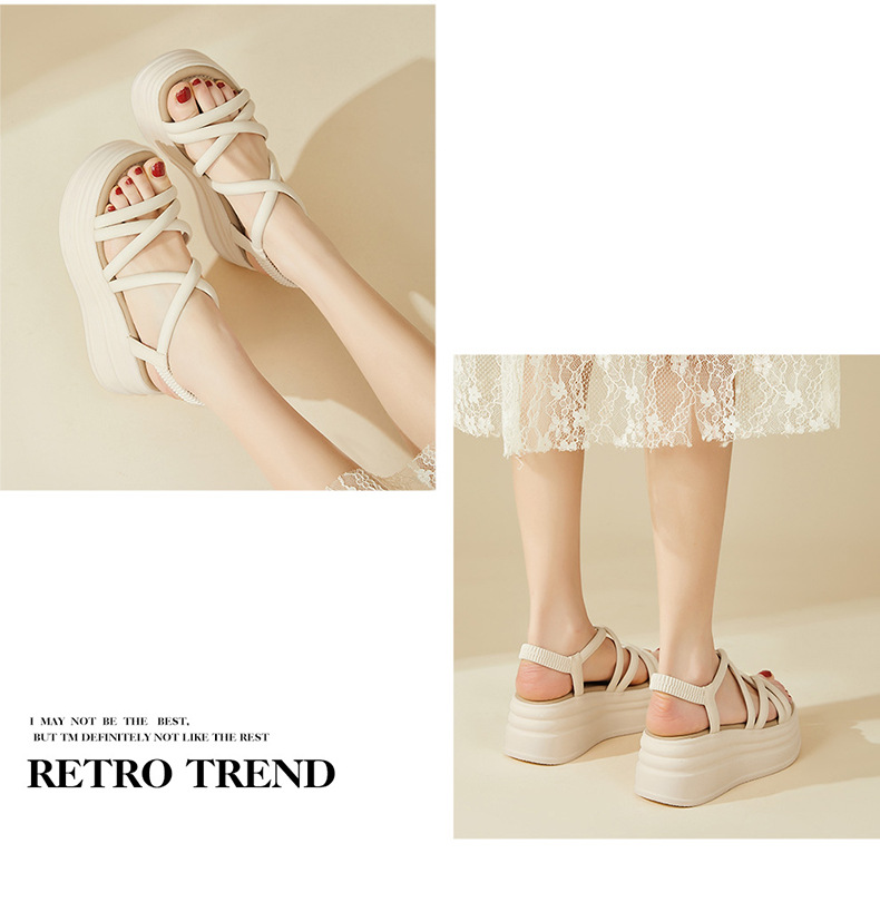 Sandal La Mã nữ đế xuồng tăng chiều cao 7.2 cm mùa hè 2025 — 4624101120m màu - [Đế dày nhẹ 7.2CM], 4624101120 Đen - [Đế dày nhẹ 7.2CM] chi tiết 10