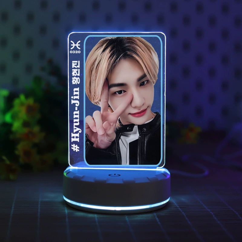 Гирлянда-светильник из акрила с цветной светодиодной подсветкой Stray Kids Surrounding Fang Can Felix Huang Yichen I.n Light 77