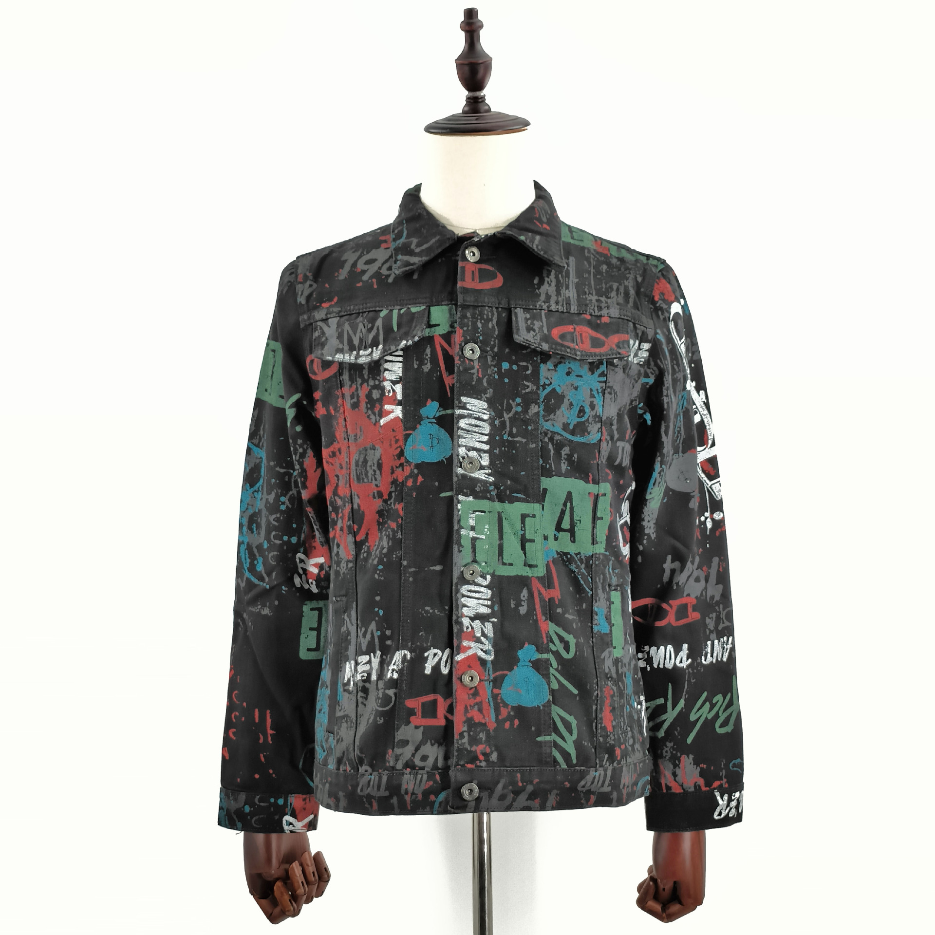 Veste en jean imprimée américaine haut de gamme pour homme de marque de mode printemps et automne 2024 nouvel article 3655_voghion.com