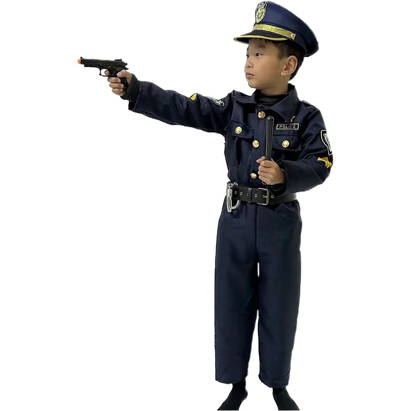 Halloween Children Police Costume Cosplay Kids Game Dress Show Halloween Dress Party Costume