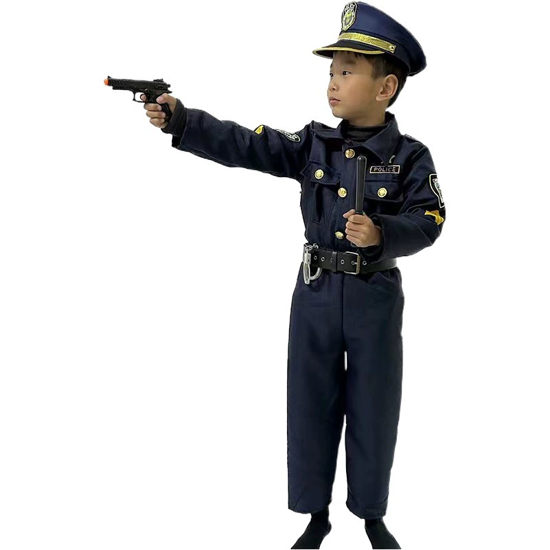 Хэллоуин детей полиции костюм косплей дети игры платье шоу Хэллоуин платье партии костюм