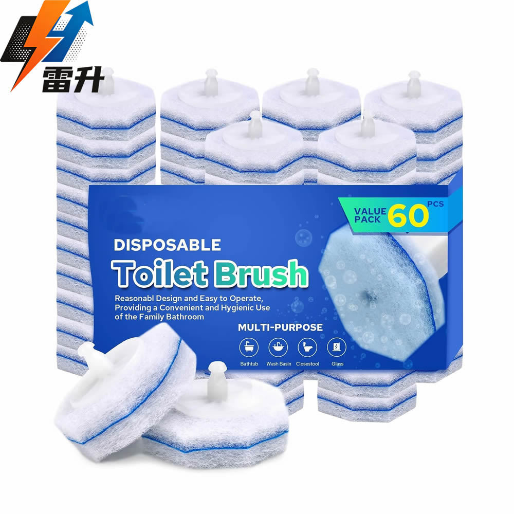 LeiSheng Disposable Toilet Brush - New Model for Home Bathroom, No Dead Spots Toilet Cleaning Tool