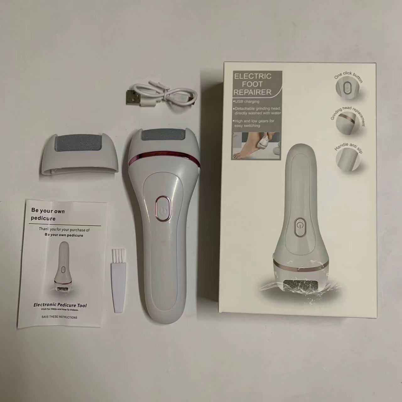 Râpe électrique pour pieds rechargeable usb anti callosités_voghion.com