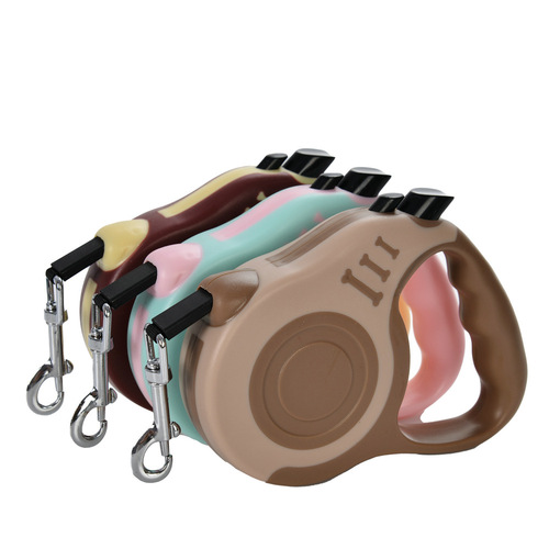 Pet Tractor, Pet Dog Automatic Retractable Traction Rope, Bone Printed Dog Walking Rope, Dog Chain, Dog Rope