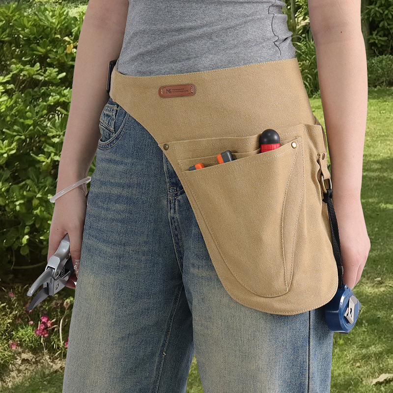 Delantal de lona de Amazon transfronterizo herramienta bolsa de cintura spot al por mayor multibolsillos reparación de electricista almacenamiento cintura delantal