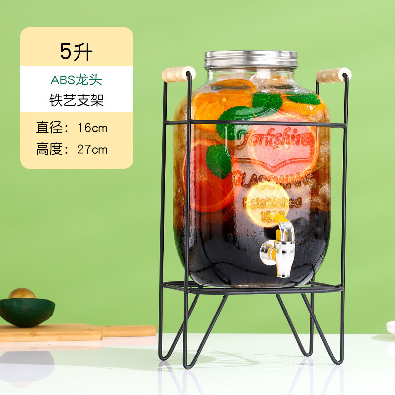 冷水壶可乐红牛饮料玻璃网自制桶带碧桶酒吧啤酒桶龙头桶水果茶无|undefined