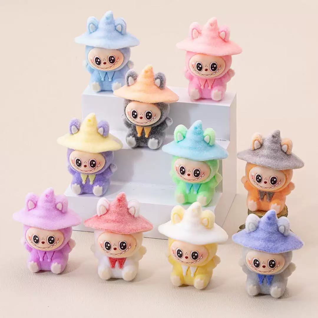 Flocked magician cloth [color mixed hair]