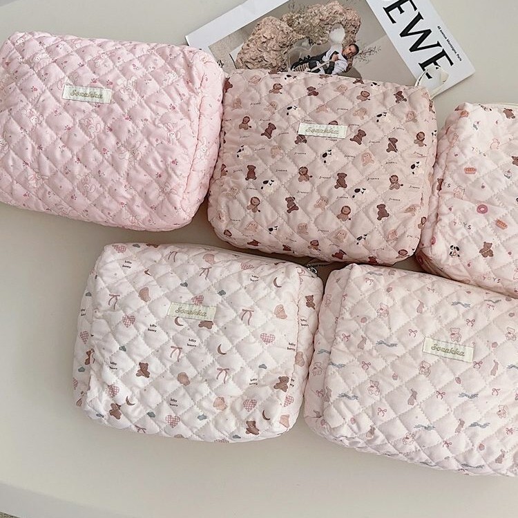 38242 Large-Capacity Hand-Held Cosmetics Bag, Skin Care Product Cosmetic Bag, Portable Toiletry Bag, Multi-Functional Mommy Bag